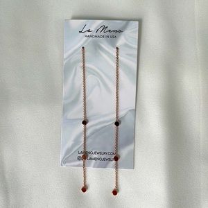 La Meno Jewelry Earrings, Rose Gold